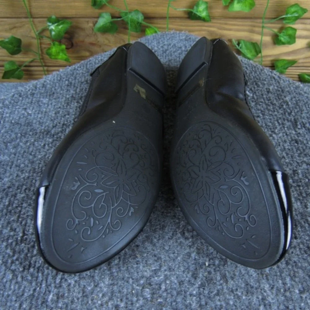 Dream Pairs Women's 7 Black Synthetic Ballet Flats Cap Toe Comfort Slip-On Shoes